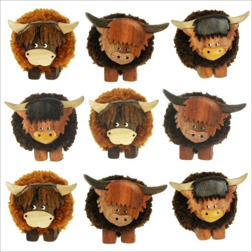 5501M-HC Highland Cow Figurine (Pack Size 36) Price Breaks Available